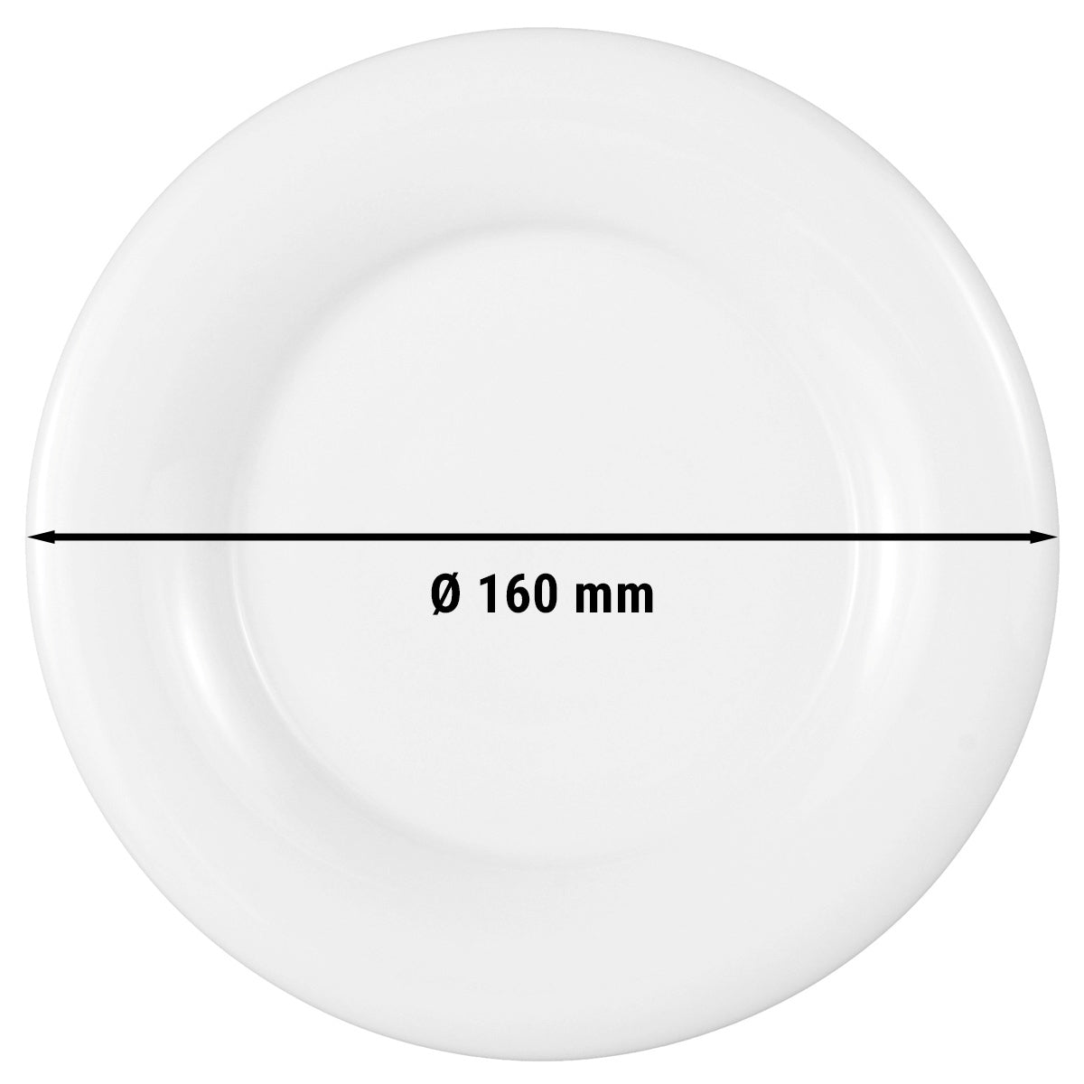 (6 stk.) Seltmann Weiden - Plade flad - Ø 16 cm