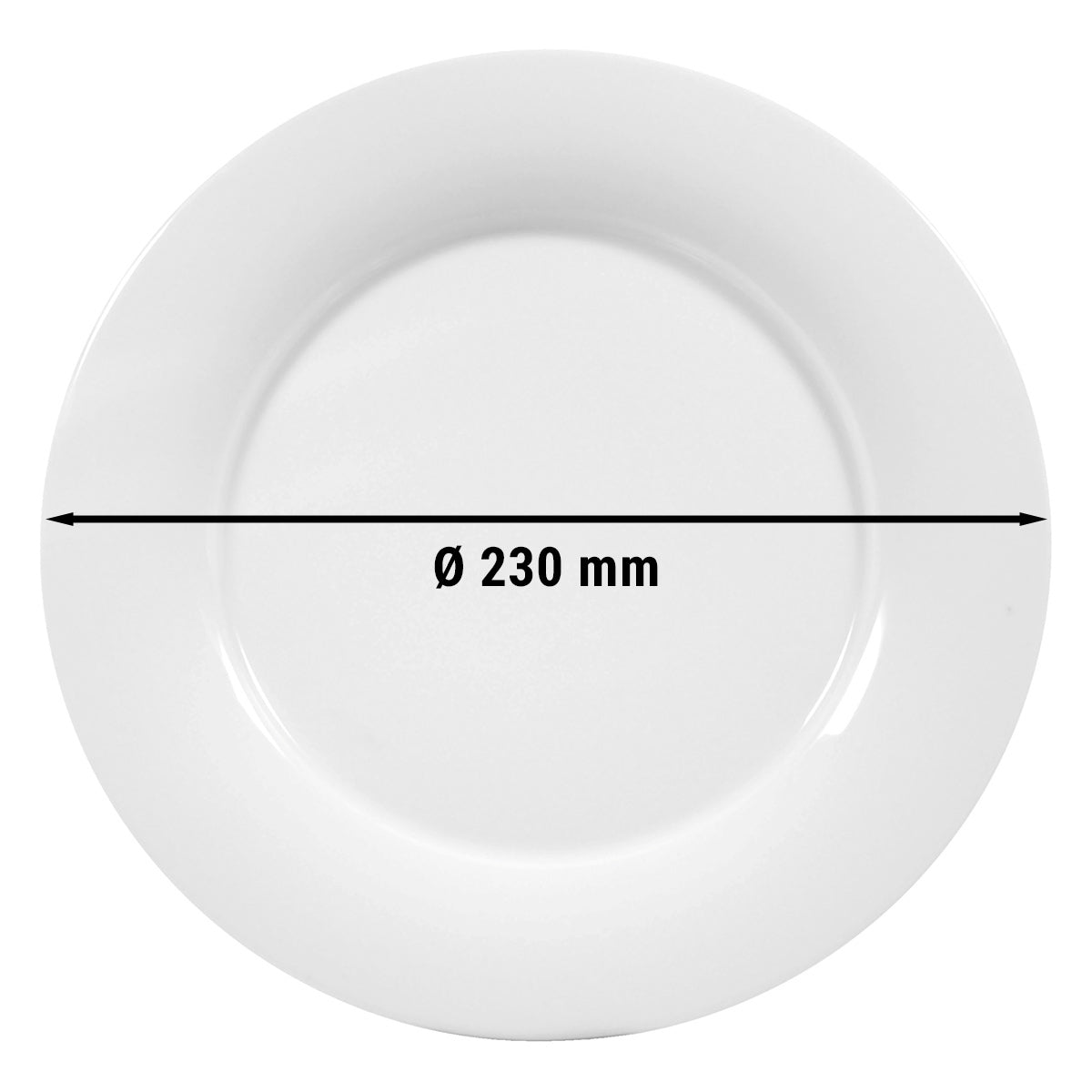 (6 stk.) Seltmann Weiden - Plade flad - Ø 23 cm