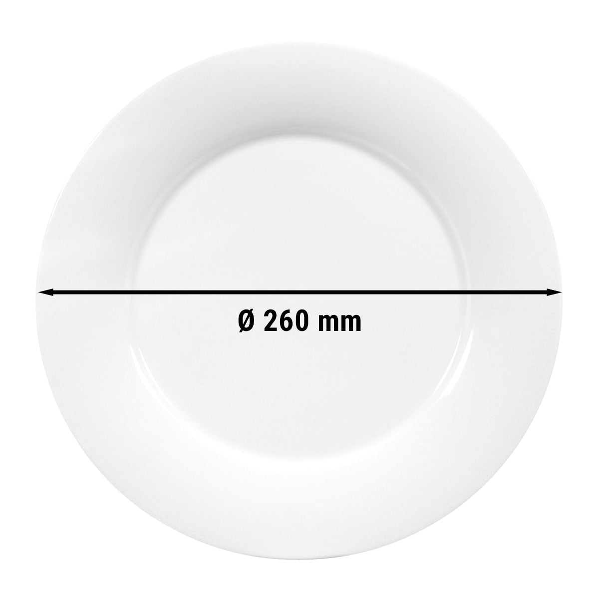 (6 stk.) Seltmann Weiden - Plade flad - Ø 26 cm