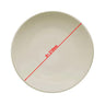(12 stk.) TEOS - Flad tallerken - flad - Porcelæn - Ø 21 cm - Creme