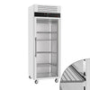 Fryseskab Rustfri Stål ECO - GN 2/1 - 700 Liter - med 1 Glasdør