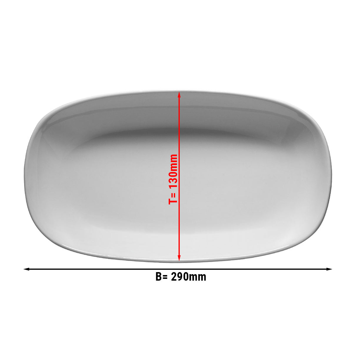 (12 stk.) ENTity - tallerken oval - 29 cm