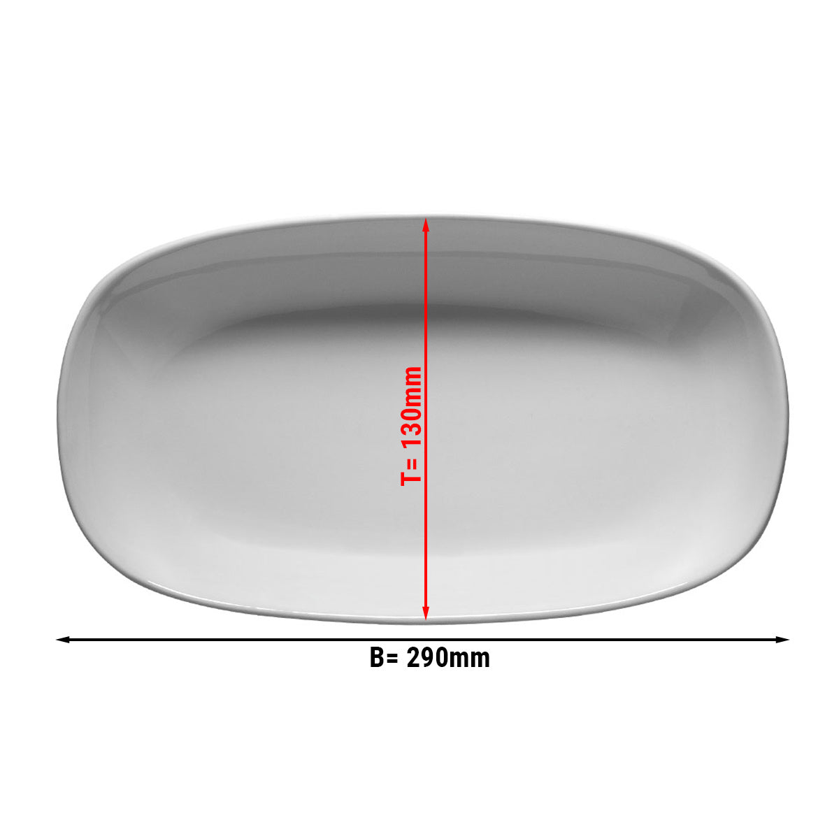 (24 stk.) ENTity - tallerken oval - 29 cm