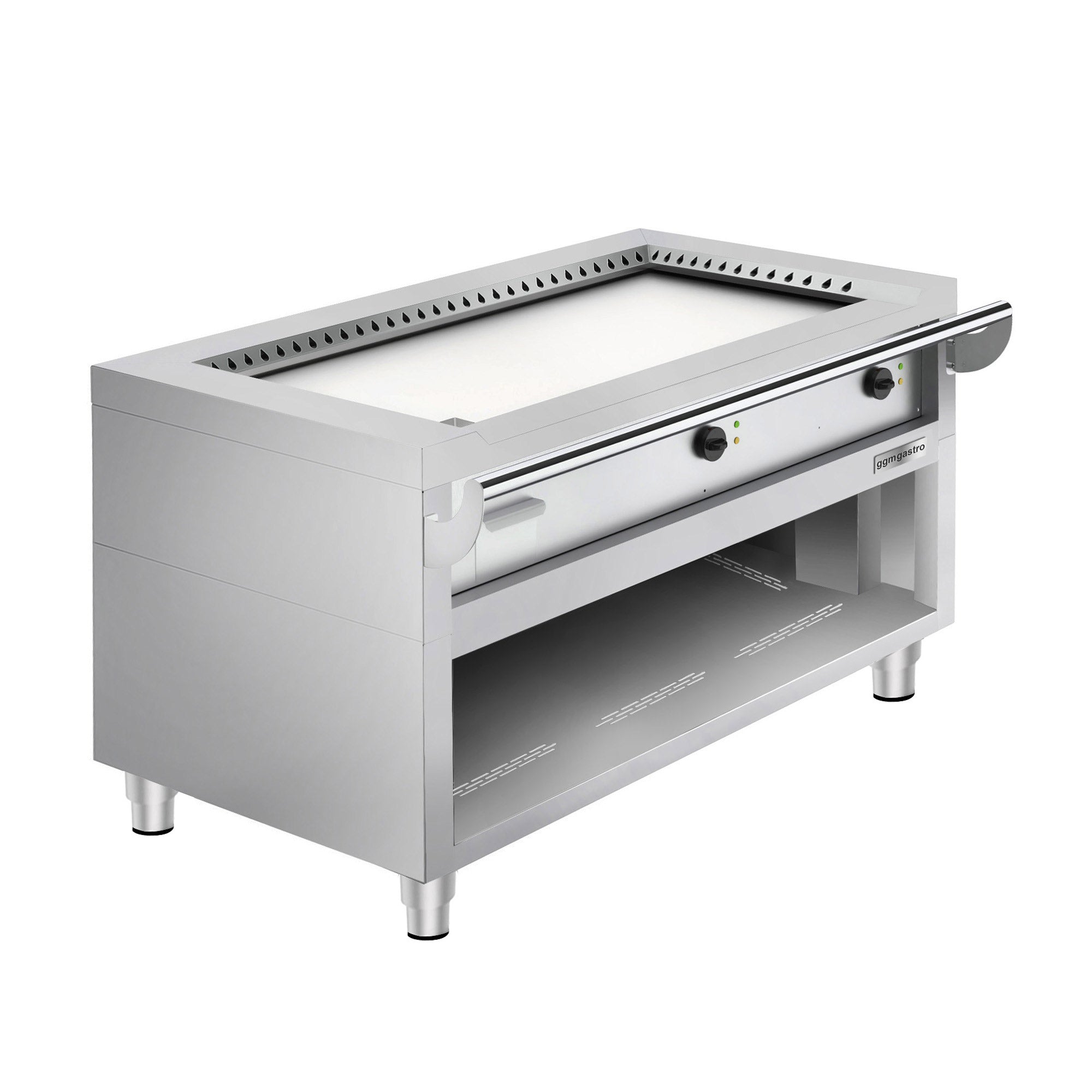 Gas Teppanyaki-grill - 8,5 kW - Glat grillplade - Fronttilberedning