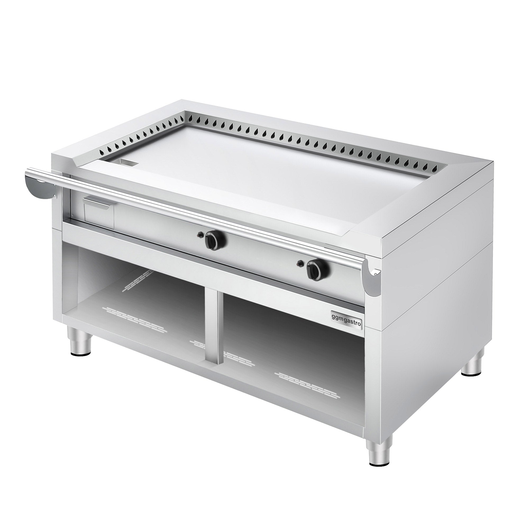 Gas Teppanyaki-grill - 17 kW - Glat stegeplade - Fronttilberedning