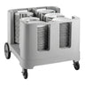 Tallerkenvarmer - uopvarmet - 963x908x763 mm - med hjul - op til 405 tallerkener - 405 tallerkener - polyethylen