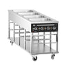 Bain marie/Vandbad -  termisk vogn - 4 x GN 1/1 - bassinets temperatur kan justeres separat