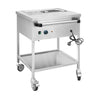 Mobil bain marie - 1,95 kW - 1x GN 1/1 - med afløbshane
