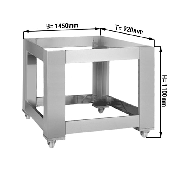 Understel til pizzaovne - gas