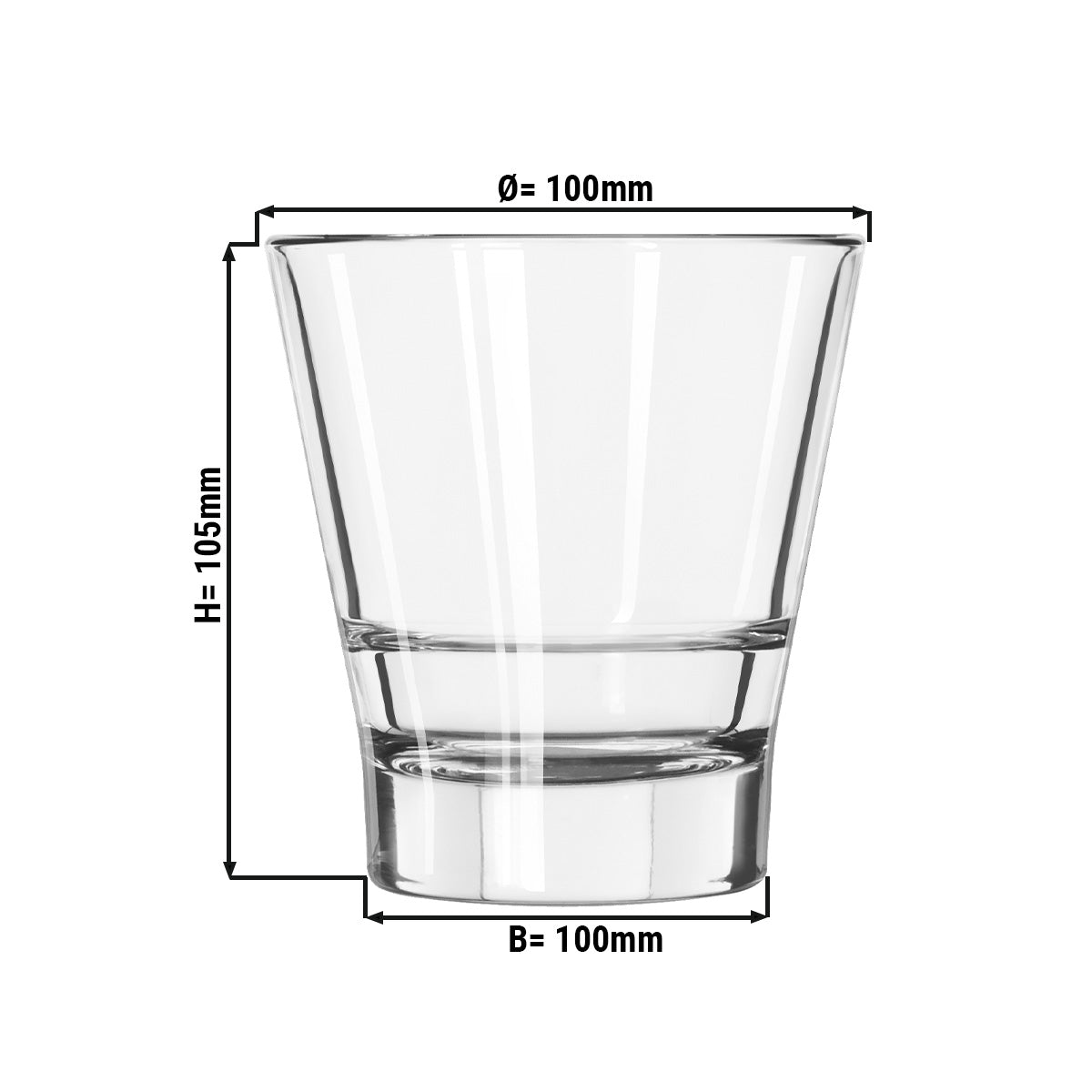 (12 stk.) All Purpose Drikkeglas - SAO PAULO - 355 ml - Transparent