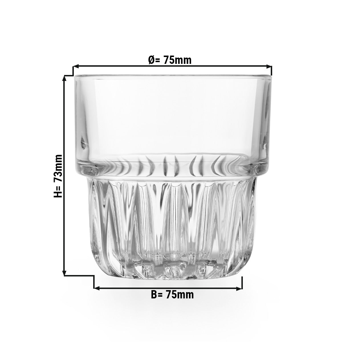 (12 stk.) EVEREST - All Purpose Drikkeglas - 14,8 cl - Transparent