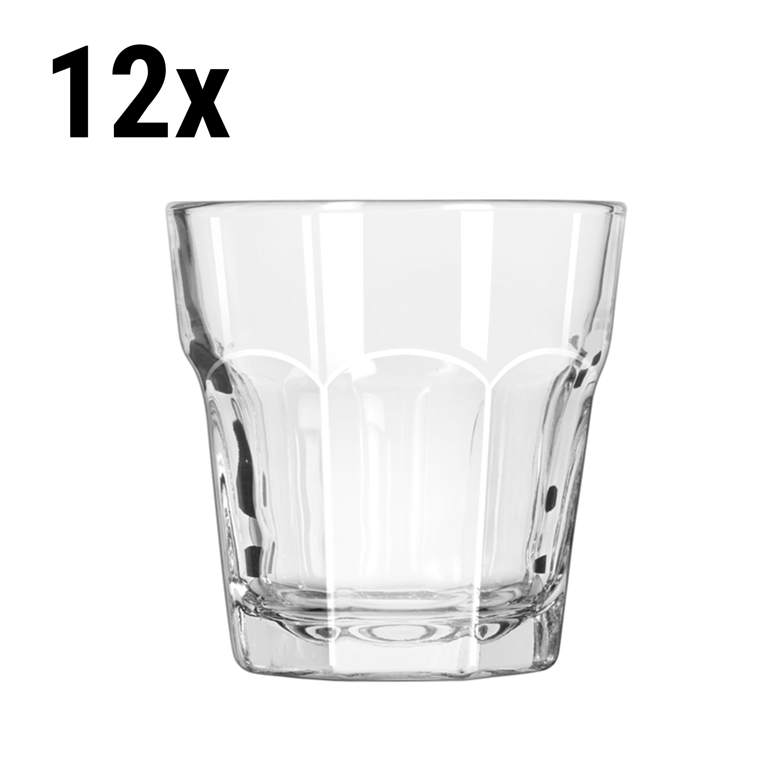 (12 stk.) All Purpose Drikkeglas - PRAGUE - 207 ml - Transparent