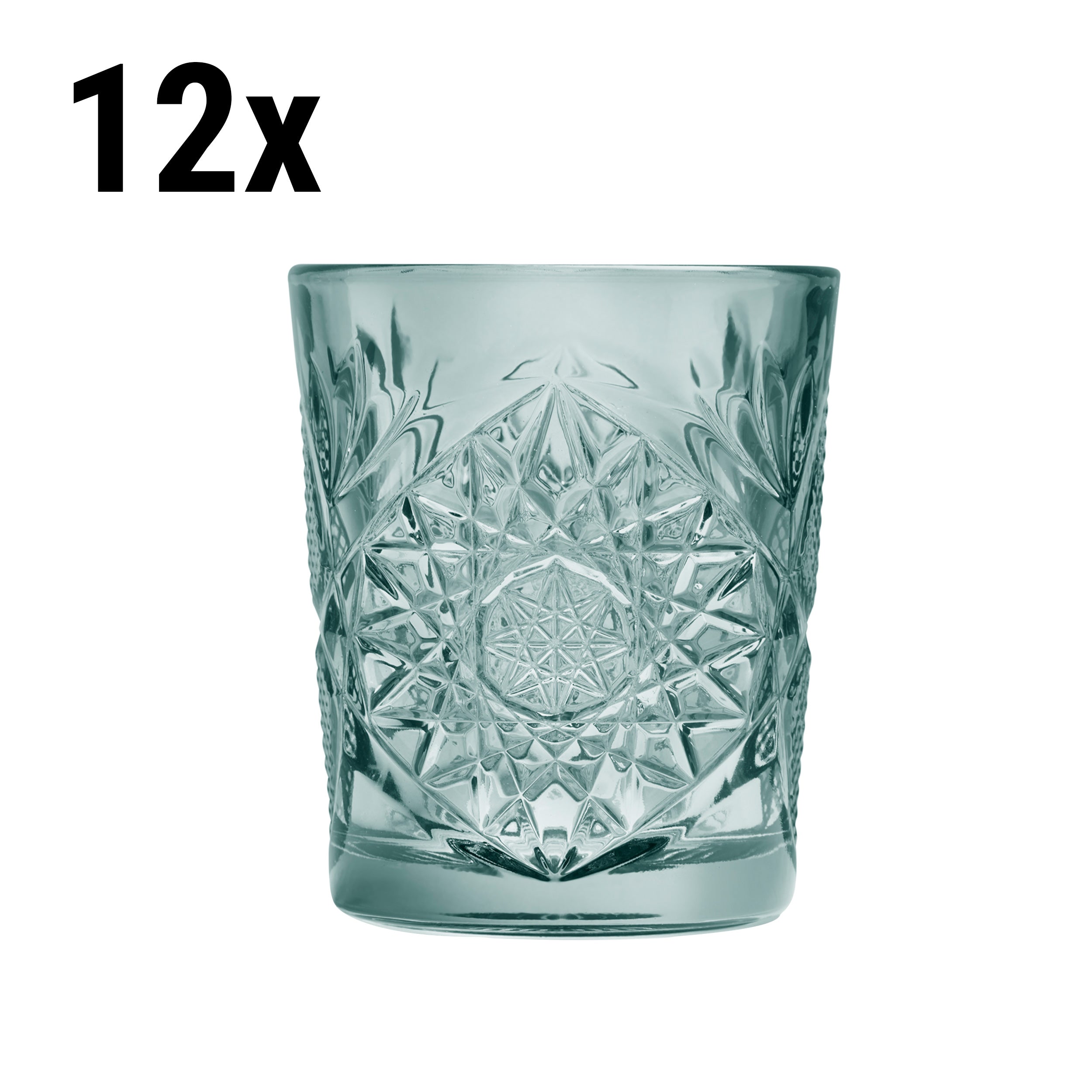 (12 stk.) All Purpose Drikkeglas - TIJUANA - 350 ml - Grøn