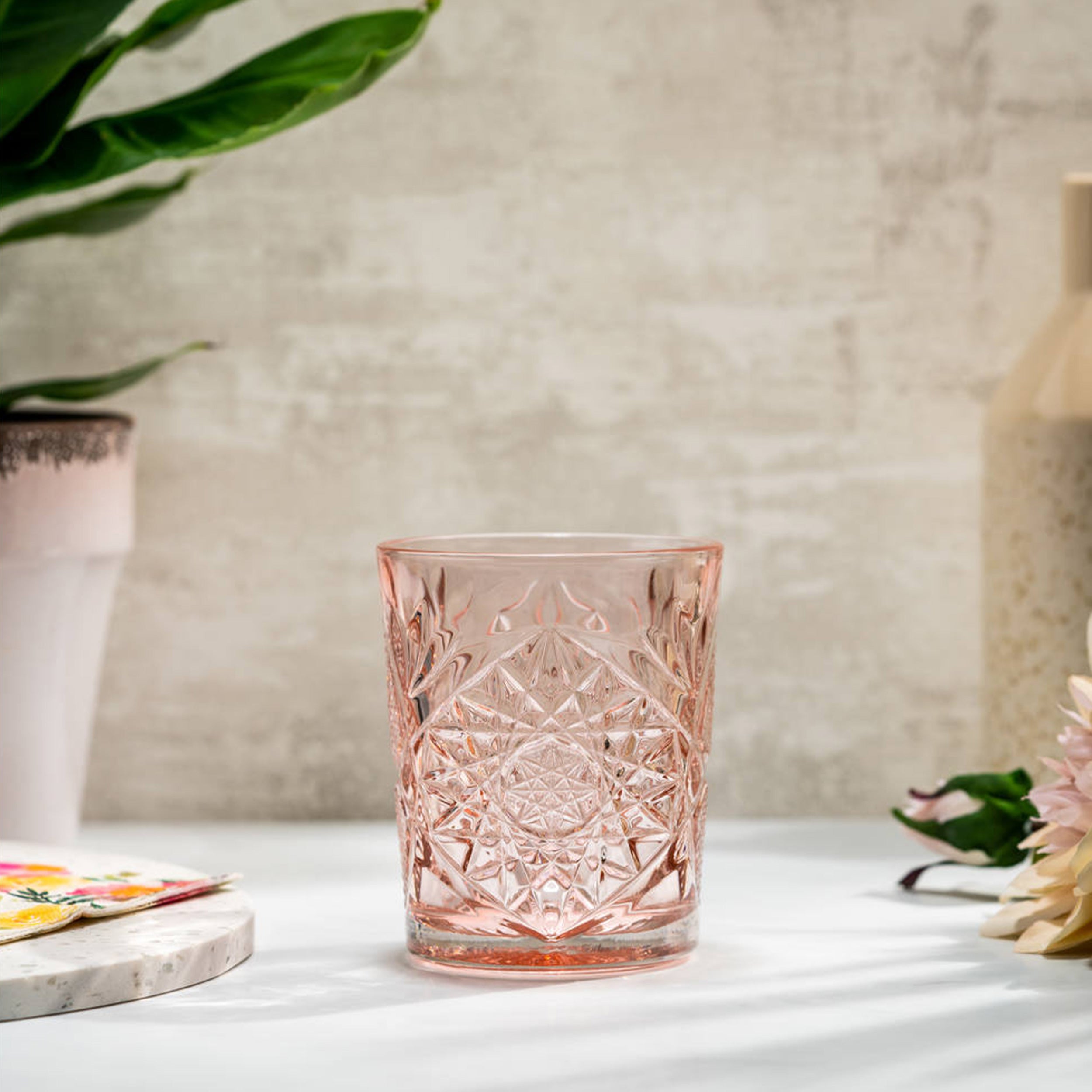 (12 stk.) All Purpose Drikkeglas - TIJUANA - 350 ml - Rose