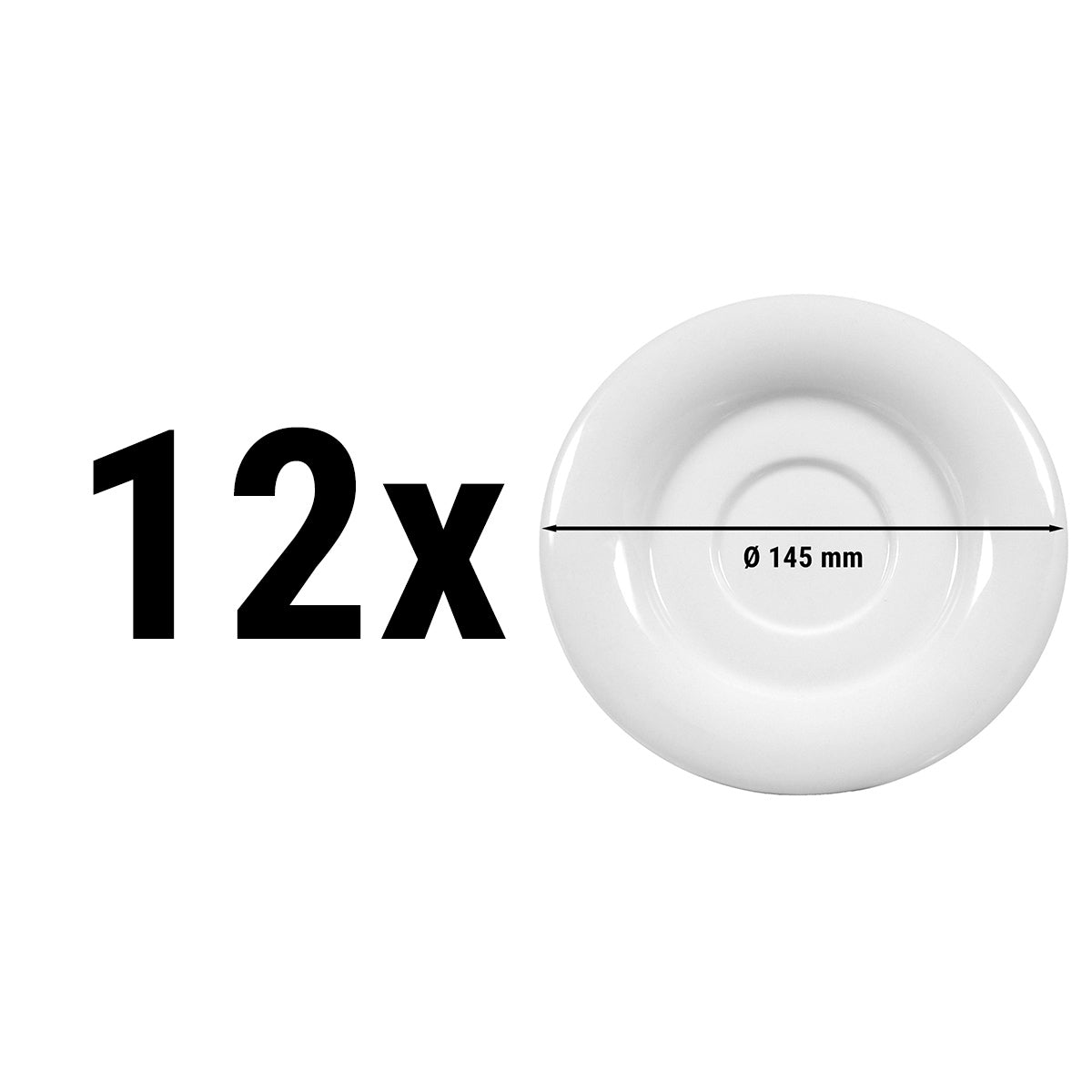 (12 stk.) Seltmann Weiden - Underkop - Ø 14,5 cm