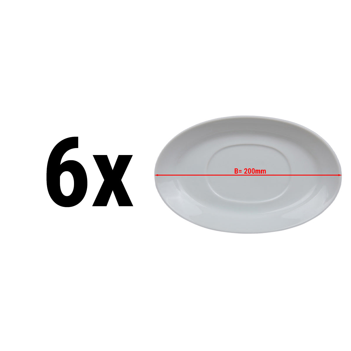 (6 stk.) MIX & MATCH - Underkop til sovsekande - Ø 20 cm