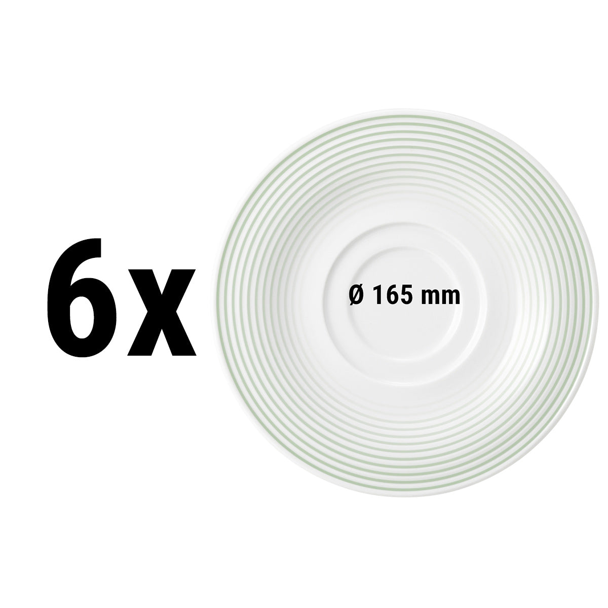 (6 stk.) Seltmann Weiden - Underkop - Ø 16,5 cm