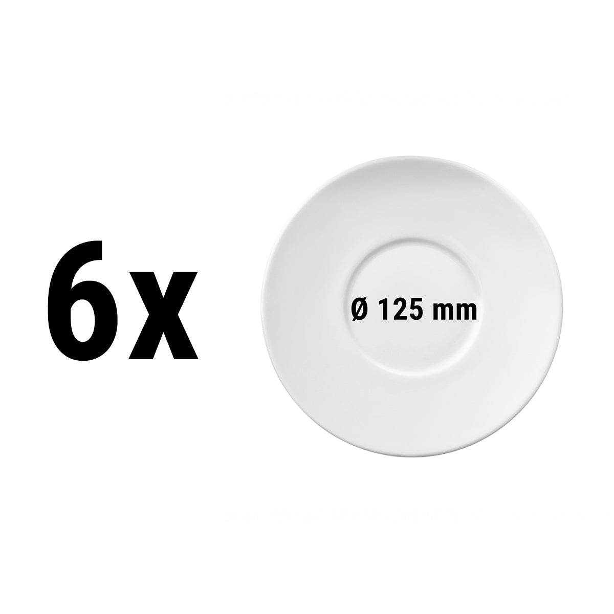 (6 stk.) Seltmann Weiden - Underkop Rund - Ø 12,5 cm