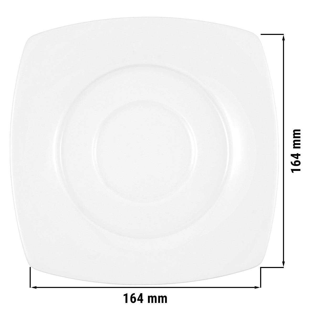 (6 stk.) Seltmann Weiden - Underkop ECKIG - 16,4 cm