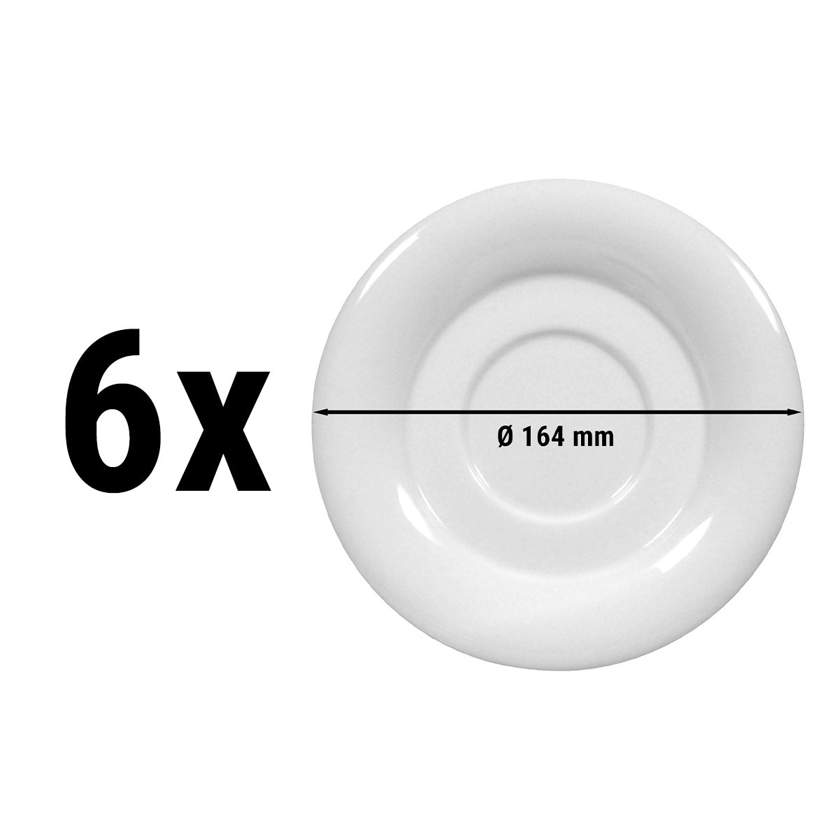 (6 stk.) Seltmann Weiden - Underkop - Ø 16,4 cm