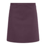 (6 stk) KARLOWSKY | Kort forklæde Basic -Aubergine