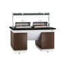Varmebuffet - 1,6 x 1,0 m - med 2 Chafing Dish