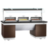 Varmebuffet - 2,3 x 1,0 m - med 3 Chafing Dish