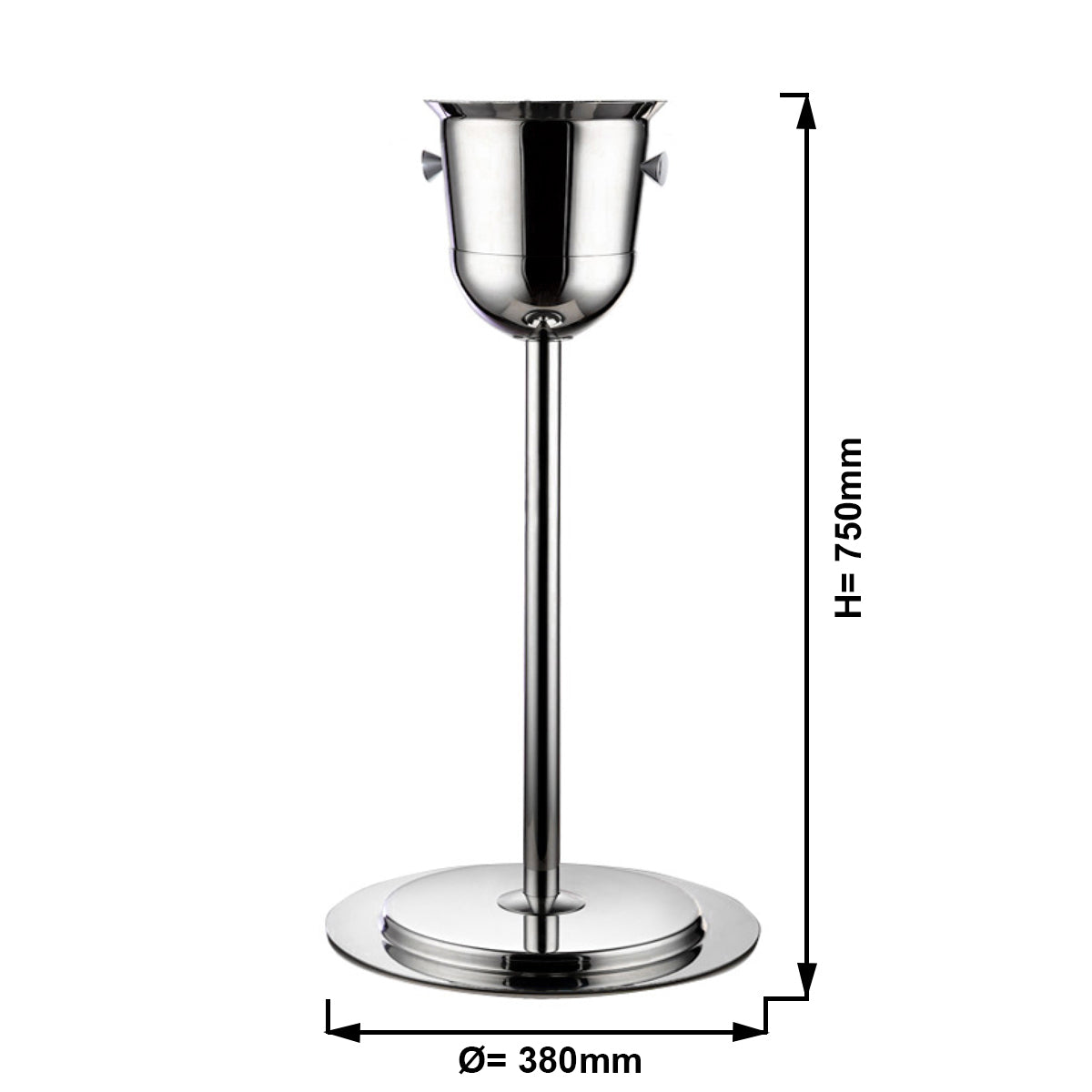 Vin/ Champagne kølerstativ - Højde: 61 cm