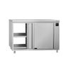 Varmeskab ECO - 1,5 kW - med skydelåger - gennemstik - 1000x600x870 mm