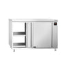 Varmeskab PREMIUM - 1,50 kW - med skydelåger - gennemstik - 1000x600x870 mm