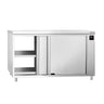Varmeskab PREMIUM - 2 kW - med skydelåger - gennemstik - 1600x700x870 mm