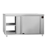 Varmeskab ECO - 2 kW - med skydelåger - gennemstik - 1800x600x870 mm