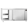 Varmeskab PREMIUM - 2 kW - med skydedøre - gennemstik - 2000x700x870 mm
