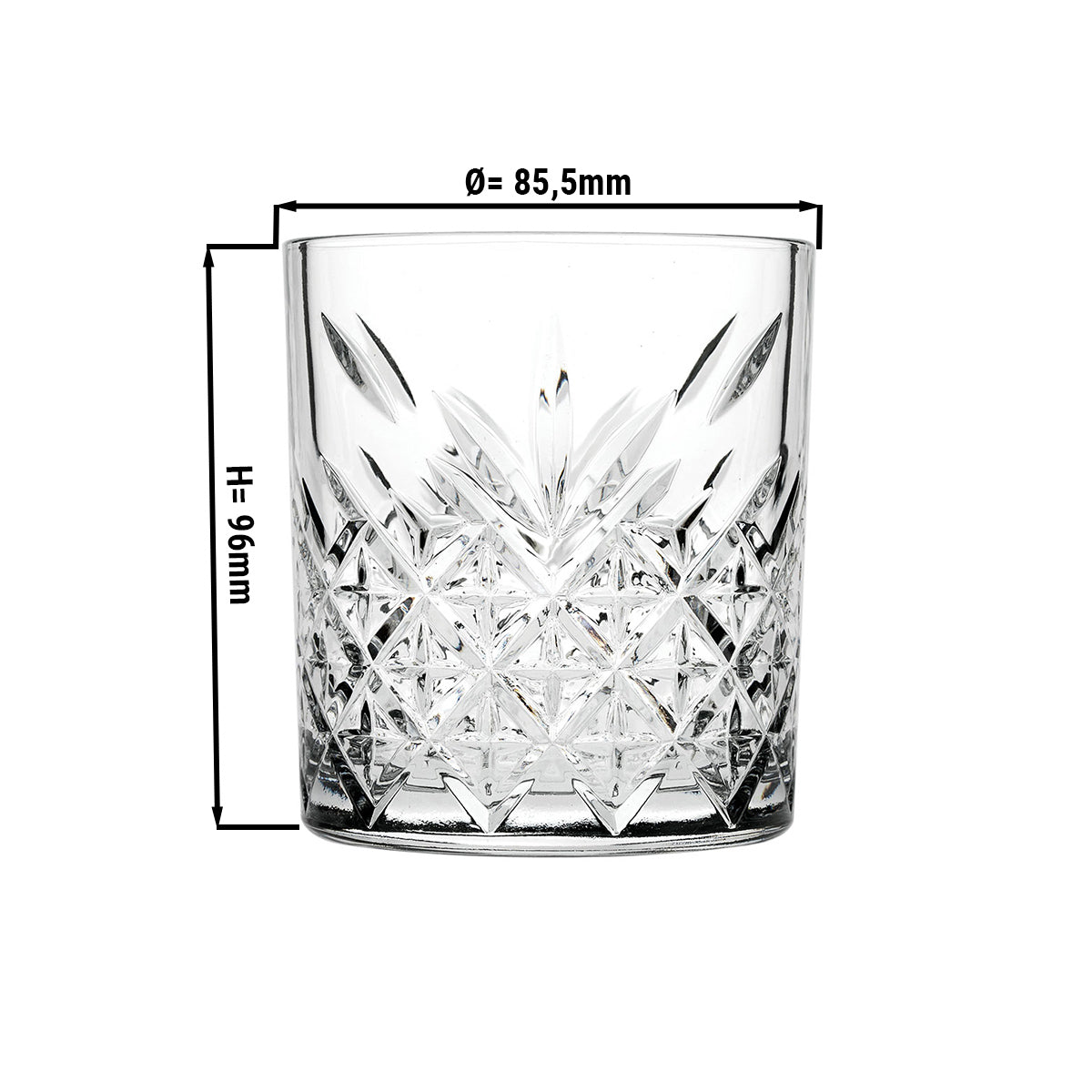 (12 stk.) MOSCOW whiskyglas - 0,35 liter