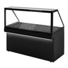 Buffet med varmeplade TORONTO - 1 800 mm - sort front - varmeplade
