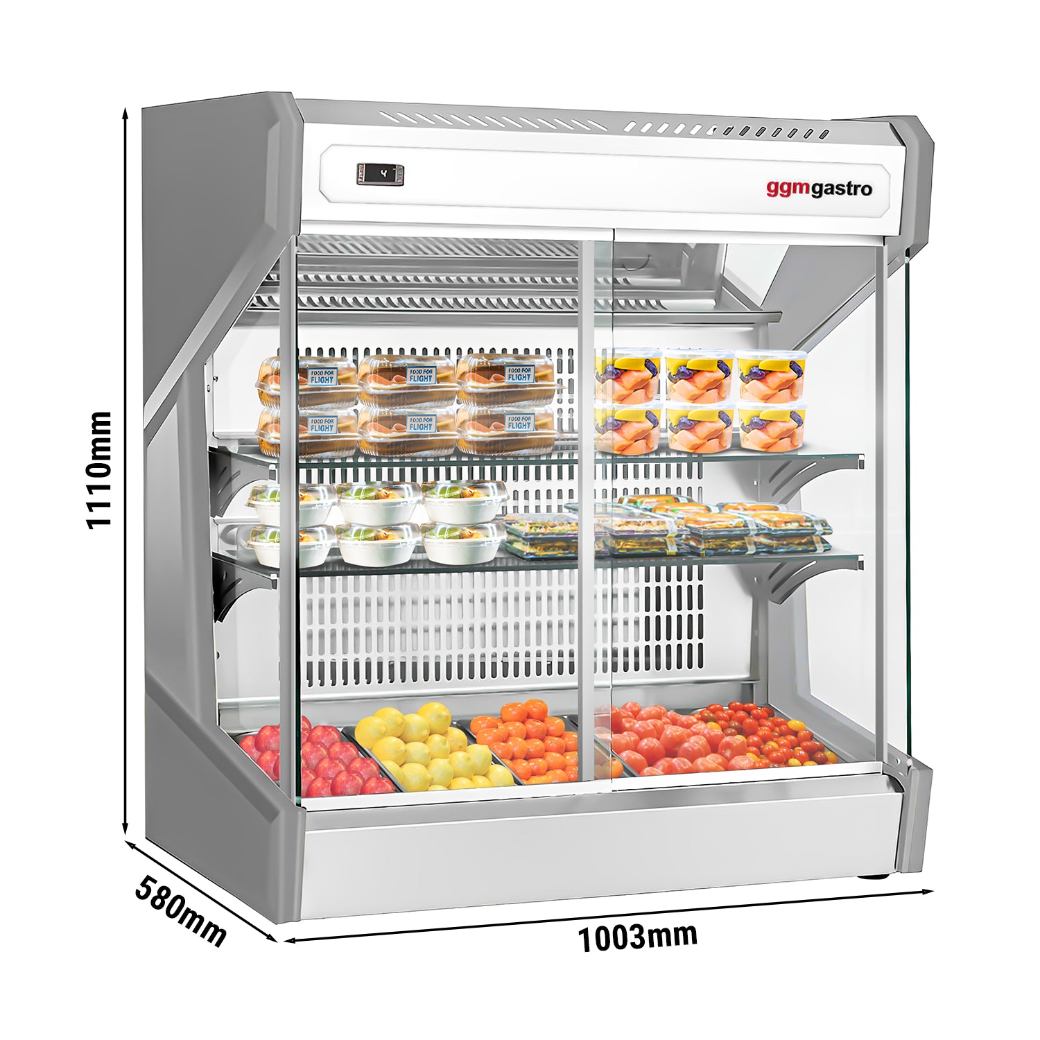 Bordkølemontre - 1,0 x 0,58 m - 220 liter