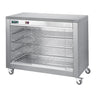 Varmevitrine - 1,80 kW - med skydedøre i glas - 4 hylder - 940x690x880 mm