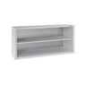 Vægskab i rustfrit stål ECO - 1200x400x650 mm - uden låger (åben front)