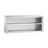 Rustfrit stål Vægskab PREMIUM 1600x400 mm - uden Skydedør - Højde: 650 mm