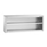 Rustfrit stål Vægskab PREMIUM 1800x400 mm - uden Skydedør - Højde: 650 mm