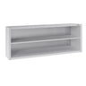 Vægskab i rustfrit stål ECO - 1800x400x650 mm - uden låger (åben front)