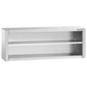 Rustfrit stål Vægskab PREMIUM 2000x400 mm - uden Skydedør - Højde: 650 mm
