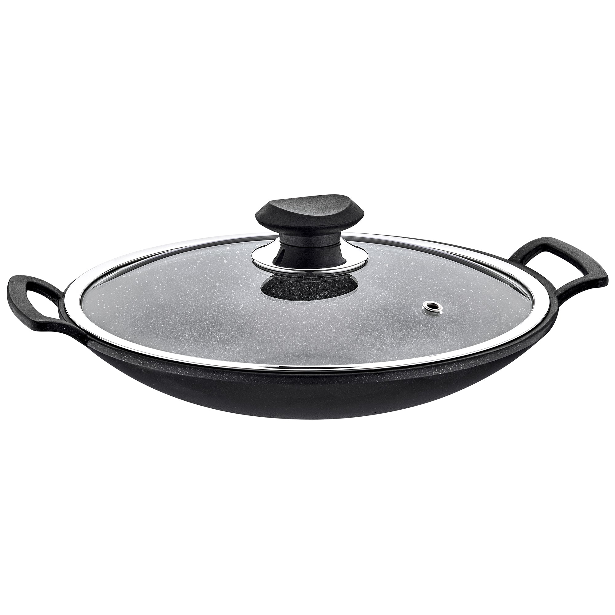 Wok Ø 340 mm non-stick med glaslåg