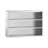 Vægskab i rustfrit stål PREMIUM - 1400x400x1000 mm - uden låger (åben front)