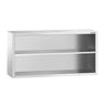 PREMIUM vægskab i rustfrit stål - 1600x400mm - uden skydedør - 800mm højt