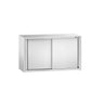 Rustfrit stål Vægskab PREMIUM 1000x400 mm - med Skydedør - Højde: 650 mm