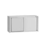 Vægskab i rustfrit stål ECO - 1200x400x650 mm - med skydelåger