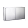 PREMIUM vægskab i rustfrit stål - 1400x400mm - med skydedør - 1000mm højt