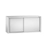 Rustfrit stål Vægskab PREMIUM 1400x400 mm - med Skydedør - Højde: 650 mm