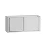 Vægskab i rustfrit stål ECO - 1400x400x650 mm - med skydelåger